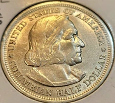 1893 PL 50C Columbian Silver Commemorative