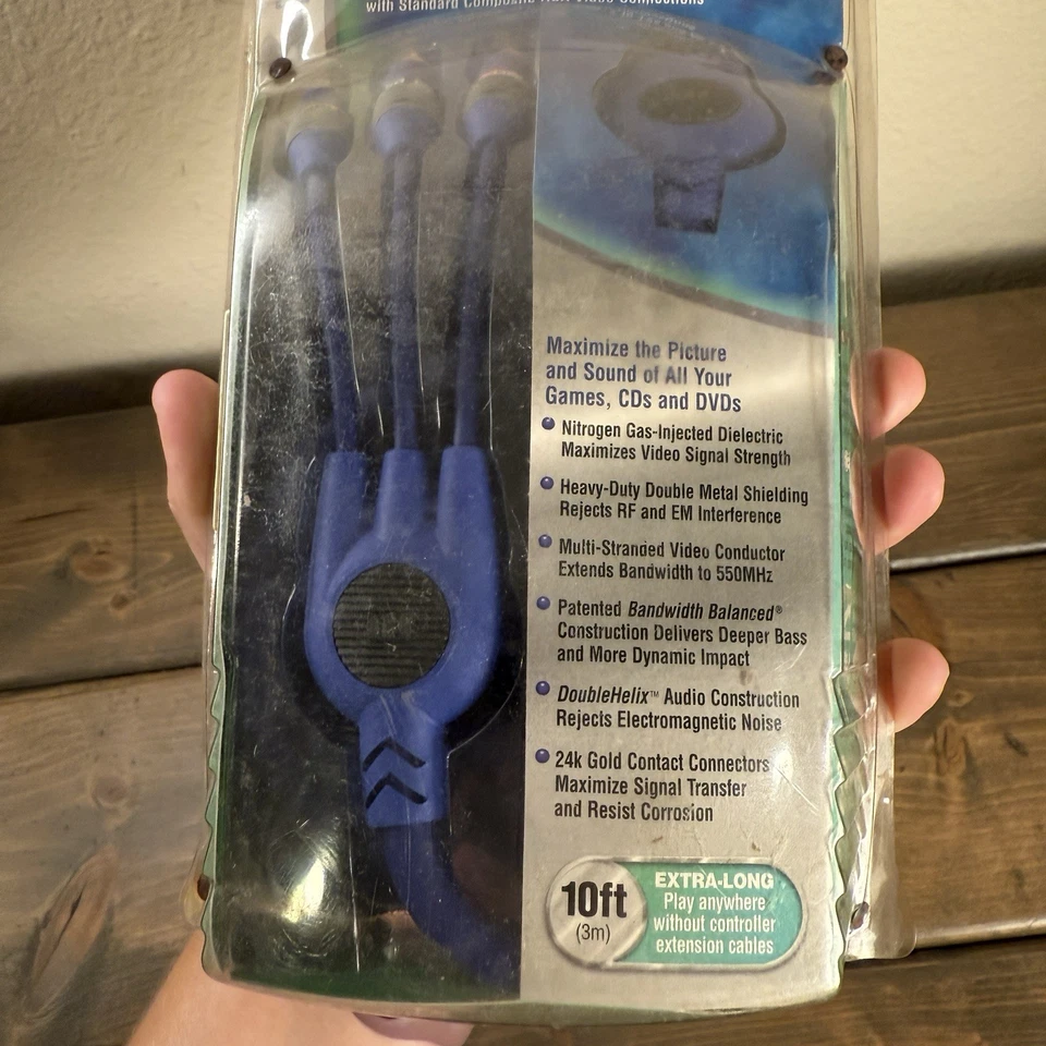 Monster Cable MONSTER GAME Gamelink 200 10ft AV Cable for Playstation 2 PS2 - Image 4 of 4