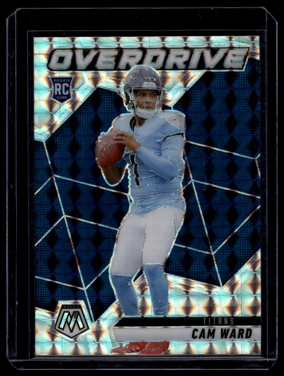 2025 Panini Mosaic - Cam Ward / Overdrive Mosaic Silver - No. 2