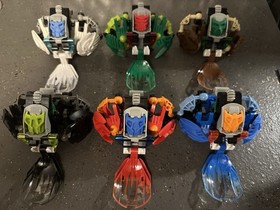 LEGO Bionicle Bohrok Green Rubber Belt and Karma Masks Set Of 6 (8560-8565)