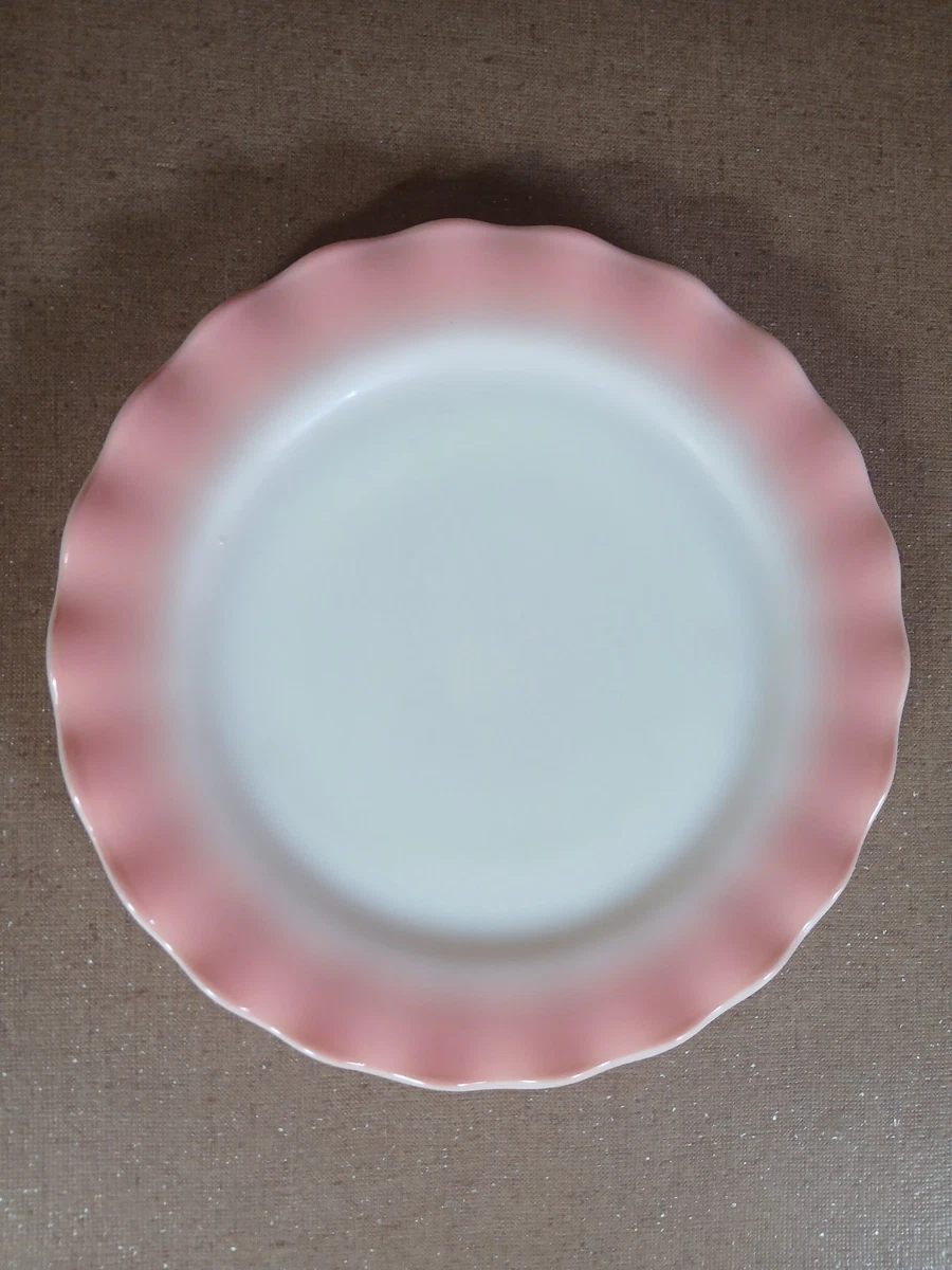 Hazel Atlas ヘーゼルアトラス ピンク リップル プレート Hazel-Atlas, Ripple Pink | Replacements, Ltd.