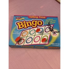 TREND T-6072 Telling Time Bingo Game In Original Box Pre-Owned Complete