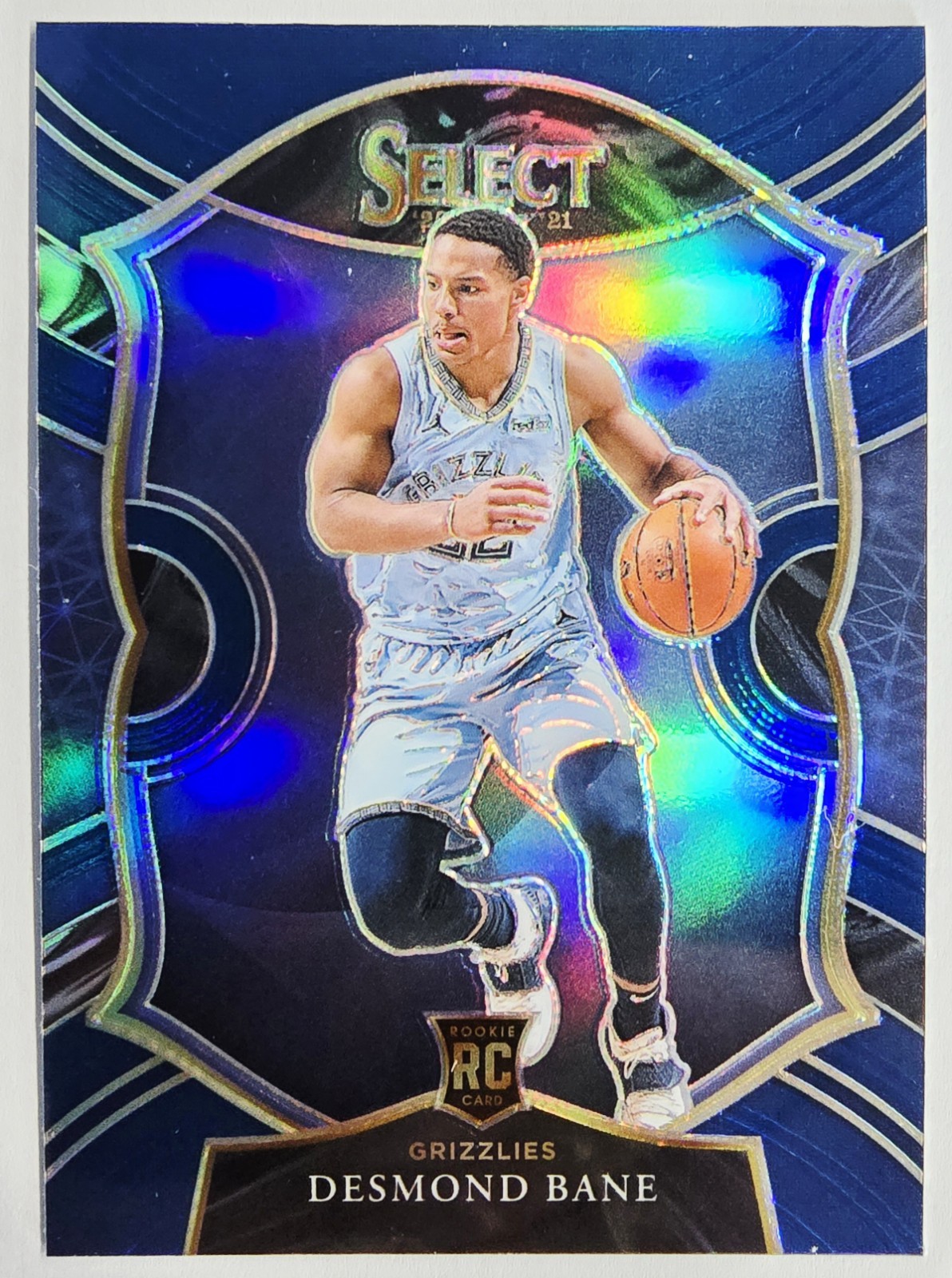 2020-21 Panini Select Blue Concourse Silver Holo Prizm Desmond Bane #90 Rookie