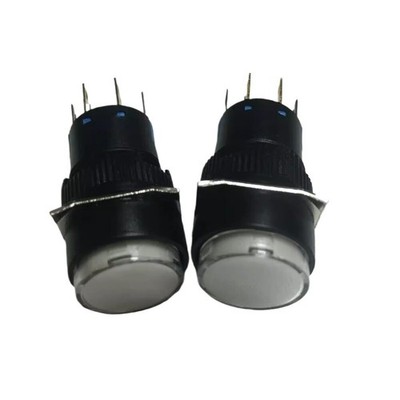 5pcs LA39 button aperture 16 white self-locking button with  LA39-E22TD/W2 *mc