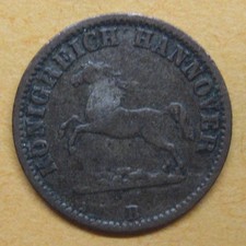 1858-B German States 1/2 Groschen Hannover Take a Look