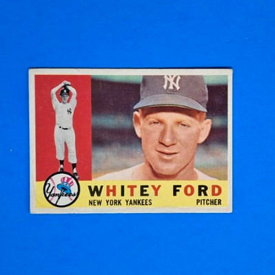   1960 Topps #35 Whitey Ford - NY Yankees (light stains in corners)