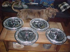 Chevy 1965-66 Impala Ss 14 Spinner Hubcap Wheel Cover 3-bar Set Nice Drivers