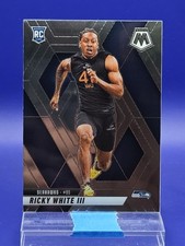 Ricky White III 2025 Panini Mosaic Rookie Card ? Seahawks. rookie card picture
