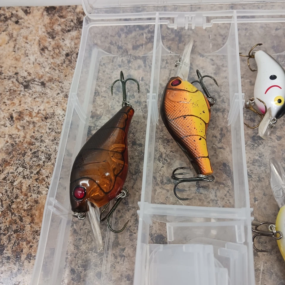 Lote de 9 Crankbaits Cuadrados de Buceo Poco Profundo con Almacenamiento Diawa Matzou Foto 2 de 4