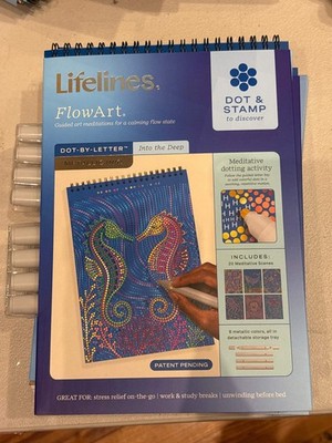 Lifelines flow art dot & stamp into the deep
