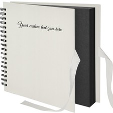 Personalised Text Scrapbook Photo Album Spiral Bound 100 Pages DIY Memory Book