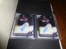Warming Bernabel 2022 Bowman Chrome 1st Rookie Auto Lot Of (2) ROCKIES! ON FIRE!