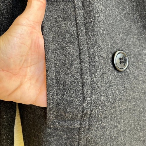 St. John's Bay Women's Pea Coat Wool Blend Lined Collared Gray Size Medium - Picture 4 of 12