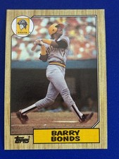 ⚾ 1987 Topps Baseball Base Card Rookie #320 Barry BONDS ⚾. rookie card picture