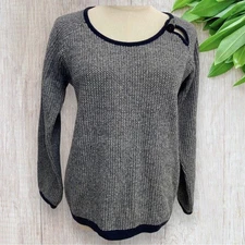 A.P.C. Knit Sweater S Long Sleeve Horn Button Italy Men's tops, popular brands,