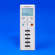 iClicker 2 Wireless Classroom Response Remote Control Clicker, White 30m