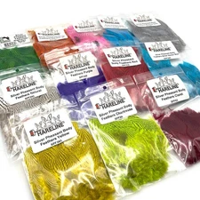 SILVER PHEASANT BODY FEATHERS - Hareline Fly Tying Cheeks - 12 Colors Available!