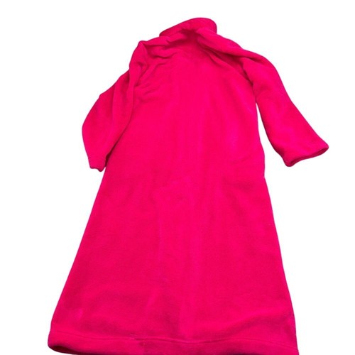 Adonna Robe Women Small Pink Fuschia Soft Fleece Full Zip Long Grannycore - Picture 9 of 10