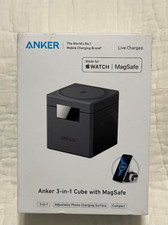 Anker 3-in-1 Cube  MagSafe Charger Stand-Foldable-Fast Charging New-Sealed