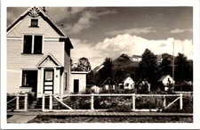 Postcard RPPC EKC Unkown Home Exterior Boardwalk B107