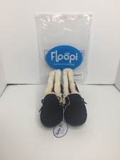 Floopi Faux Suede Moccasin Slippers, Women's Size 10, Black NEW