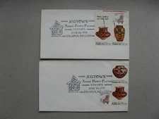 USA, 2x eventcover 1991, CTO Jugtown Annual Pottery Festival, Calhoun MO