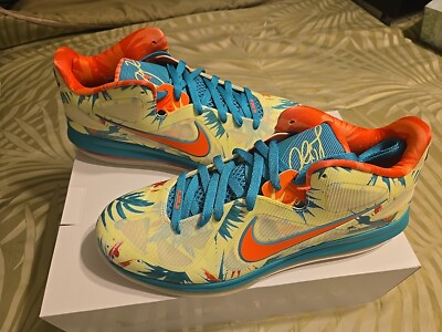 Men's Nike Lebron IX Low White Lime/Bright Mango 