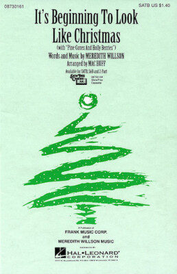It's Beginning To Look Like Christmas SAB Meredith Willson
