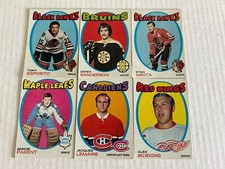 6 Card Superstar Lot Of 1971-‘72 Topps Hockey (C)