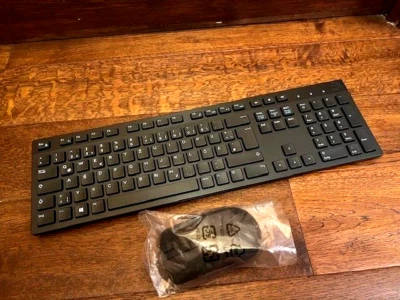 NEW Dell 0CW3KG Black GERMAN Wireless Office Mouse & Keyboard Combo - Image 1 of 4