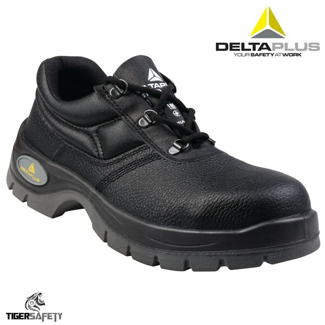 Delta Plus Jet 2 S1 Black Leather Ladies Steel Toe Cap Safety Shoes