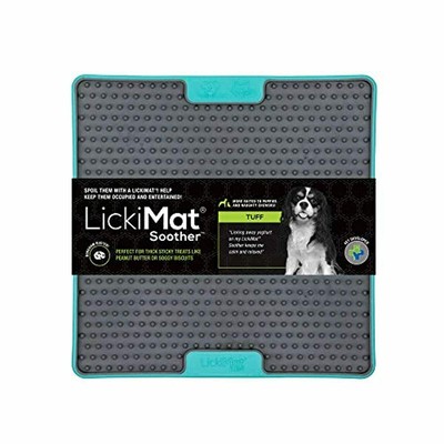 Lickimat Tuff, Heavy-Duty Dog Slow Feeders for Boredom & Anxiety Reduction; Perf