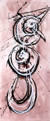 RestruArt Leinwandbild 'Manga' Acrylbild Gemälde 45x120cm handgemalt abstrakt - Bild 1 von 3