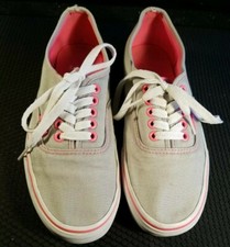 Vans Hombres 8.5 Gris Rosa Tenis Zapatos Patín