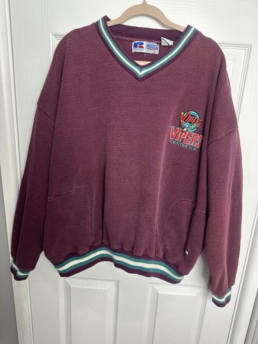 Russell Athletic Detroit Vipers Ihl Sweatshirt Men's XL/XXL Long Sleeve Vintage