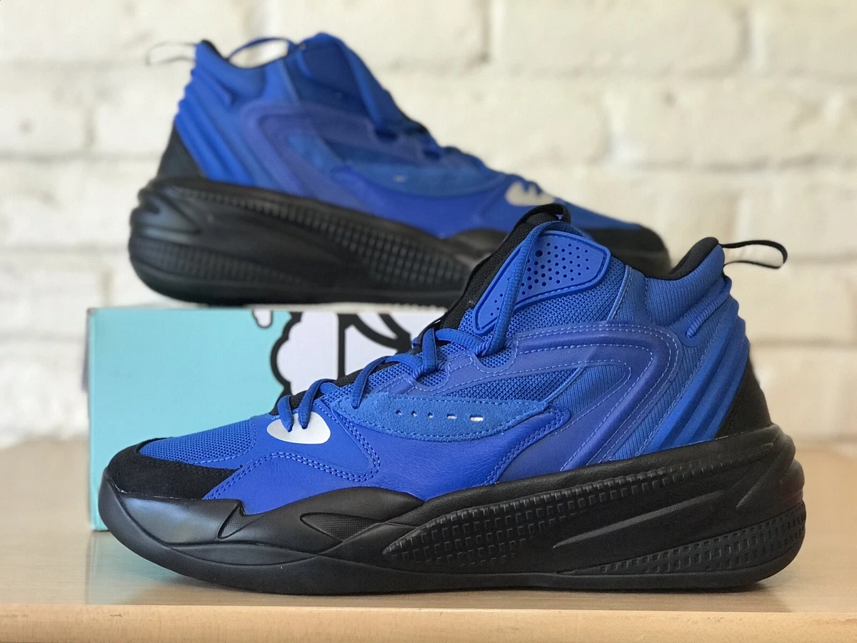 Men s Puma RS Dreamer Mid J. Cole Basketball Shoes Blue Black 194849 05 Size 10