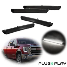 For 2020-24 GMC Sierra 2500 3500 Denali AT4 White LED Fender Side Marker Lights