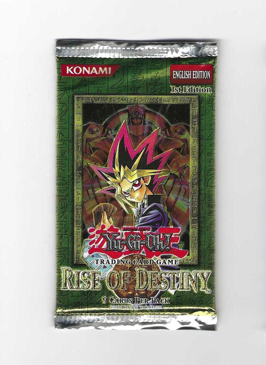 YGO RISE Of DESTINY 1st Ed. 9-Card Booster Pack--Sealed