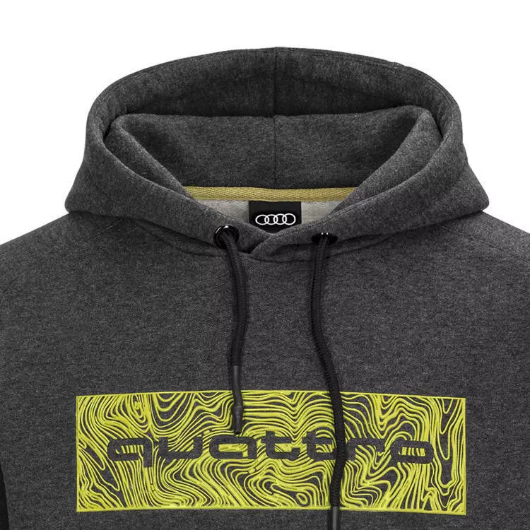 Audi Quattro Herren Hoodie, Männer Sweatshirt, M