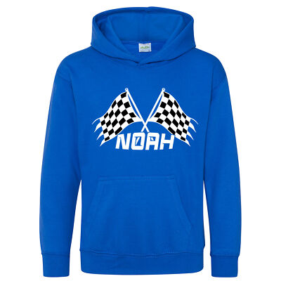 Personalised Final Lap Marker Boys Hoodies Hoodie Gifting Kids Custom Name Ch...