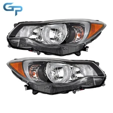 Black Headlight For 2012-2015 Subaru Impreza&2013-16 XV Crosstrek Halogen LH+RH