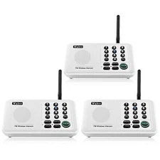 3PACK 10-Channel Call ALL Wuloo Home Wireless Intercoms System 1Mile Long Range