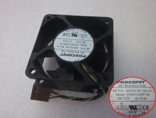 HP DC7800 DC7900 USDT chassis fan 444306-001 PV602512ESPF 4-Pin DC 12V 0.35A - Picture 1 of 5