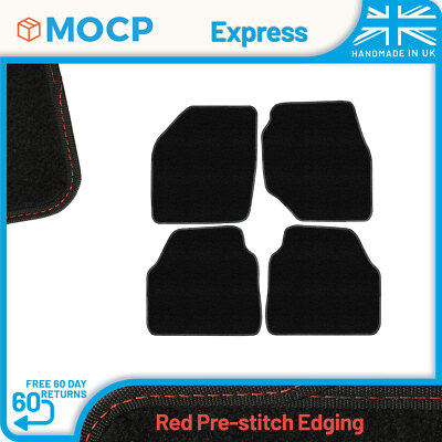 Express with Red Pre-Stitch Trim Car Mats to fit Hyundai Terracan MK2 2003-2006