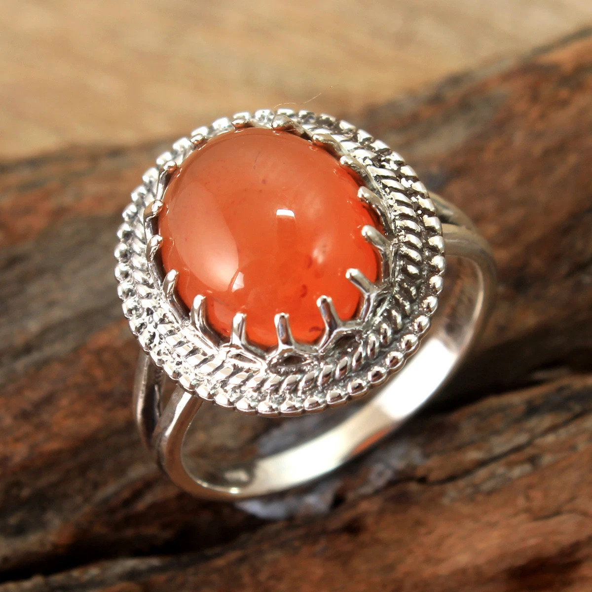 Buy Genuine Huge Liver Agate Carnelian Yemeni Aqeeq Gemstone Ring, Natural  Handmade Beautiful Jewelry, Statement Ring, hers Day Gifts, Silver Oxidized  Ring (carnelian, Size 7) Online at desertcartINDIA