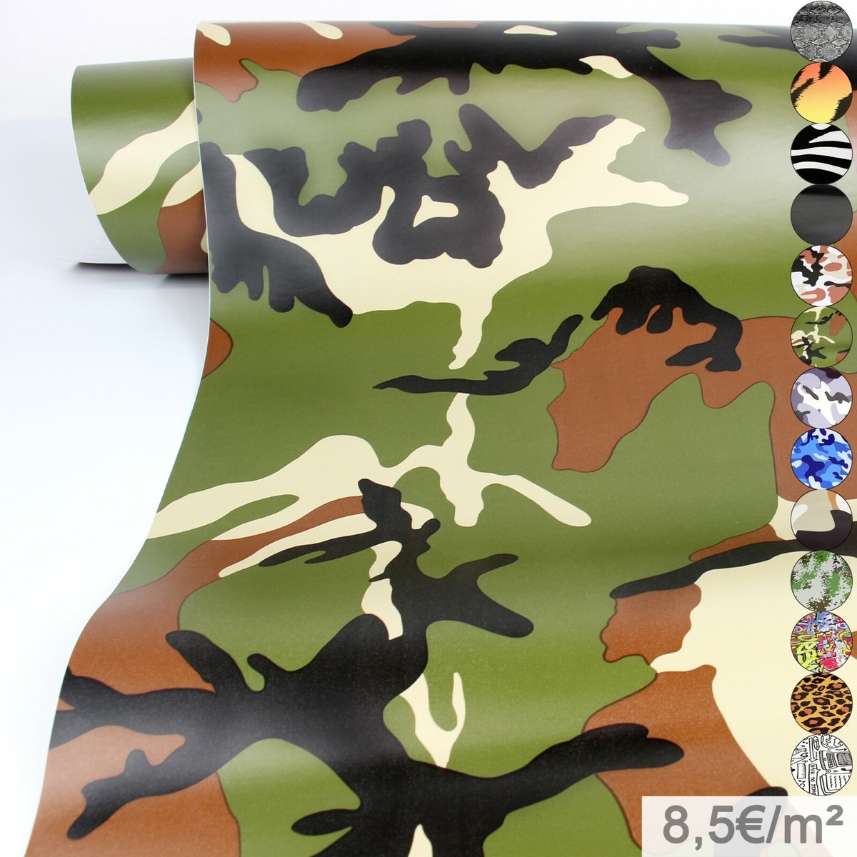 Sticker Bomb Matt Auto Folie Selbstklebend Klebefolie Blasenfrei Autofolie