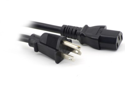 5ft Computer Monitor Power Cord Cable Netz Strom Kabel 1.7m USA Kanada NEMA 5-15
