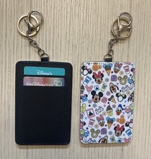 Disney Inspired credit card holder wallet, With Keychain And Clip