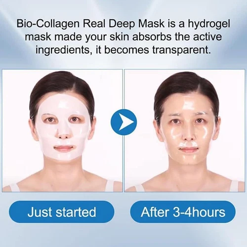 Bio-Collagen Real Deep Mask By BIODANCE/ Hydrating Overnight Sheet Mask 4pcs/Box - Picture 6 of 20
