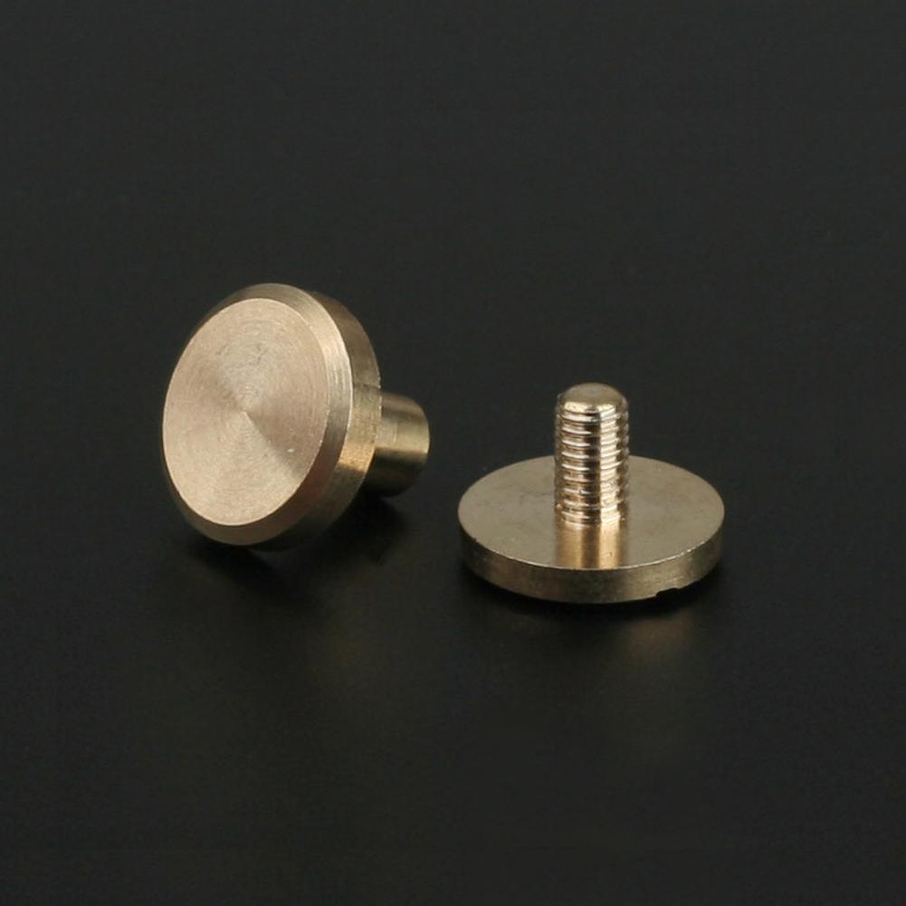 5/10 Flat Belt Screw Leather Craft Chicago Nail Brass Solid Rivets Stud